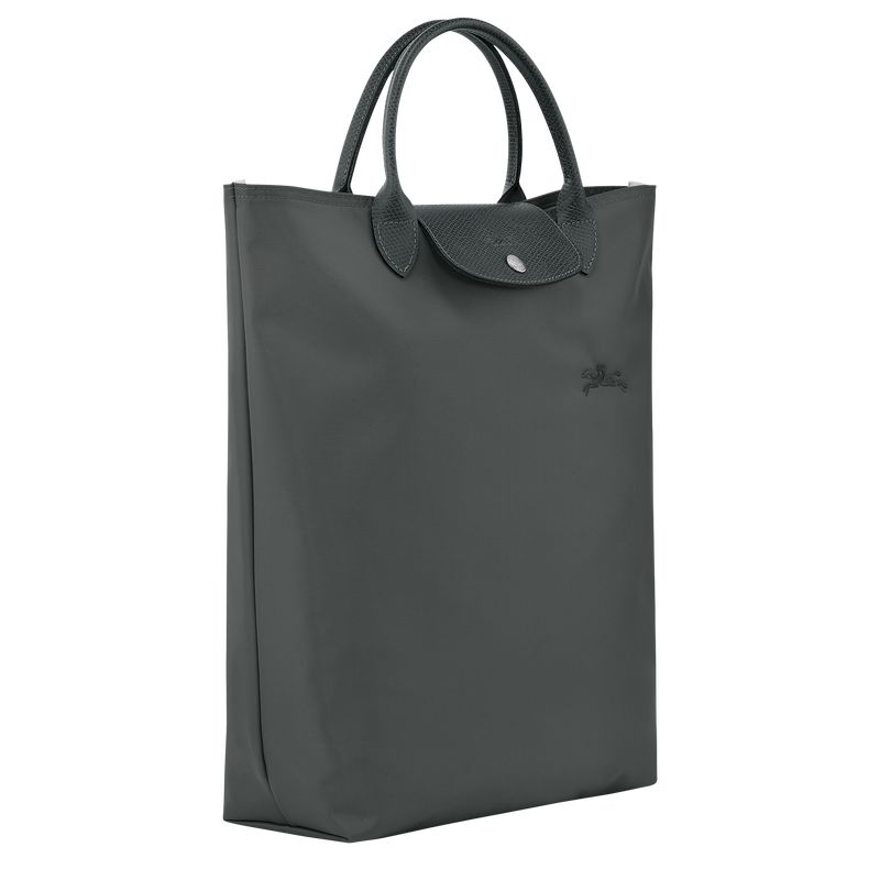 long champ Le Pliage Green M Tote Canvas Férfi Kézitáska Graphite | HUFD7502