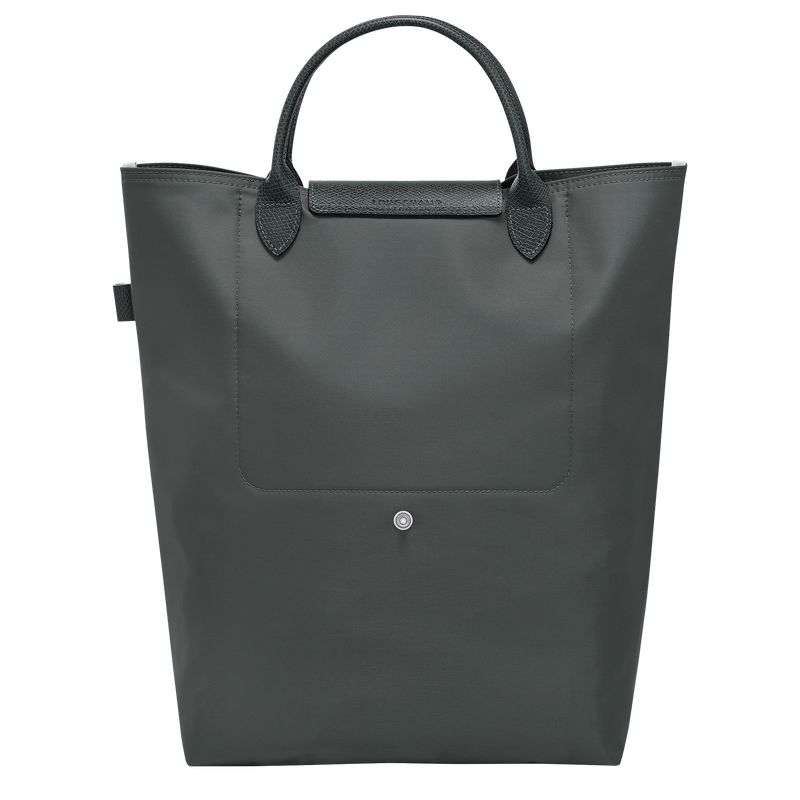 long champ Le Pliage Green M Tote Canvas Férfi Kézitáska Graphite | HUFD7502