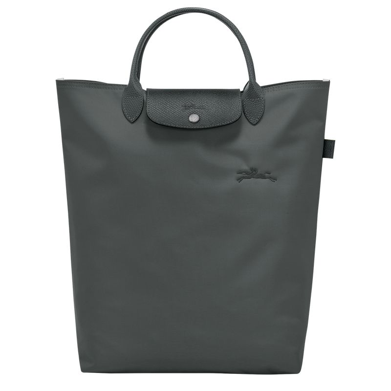 long champ Le Pliage Green M Tote Canvas Férfi Kézitáska Graphite | HUFD7502