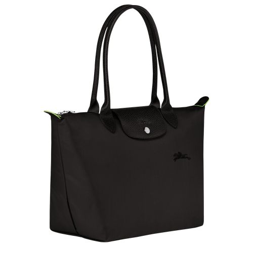 long champ Le Pliage Green M Tote Recycled canvas Női Válltáskák Fekete | HUVR8811