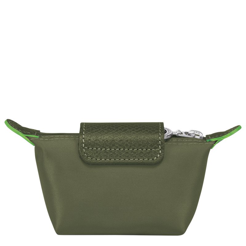 long champ Le Pliage Green Recycled canvas Női Érme Pénztárca Forest | HUOK8537