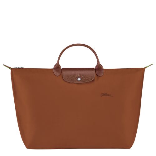 long champ Le Pliage Green S Recycled canvas Férfi Utazótáskák Cognac | HUXY7197