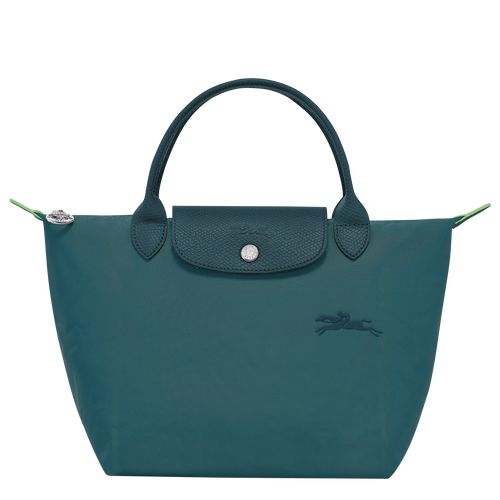 long champ Le Pliage Green S Recycled canvas Női Kézitáska Páva | HUYX9054