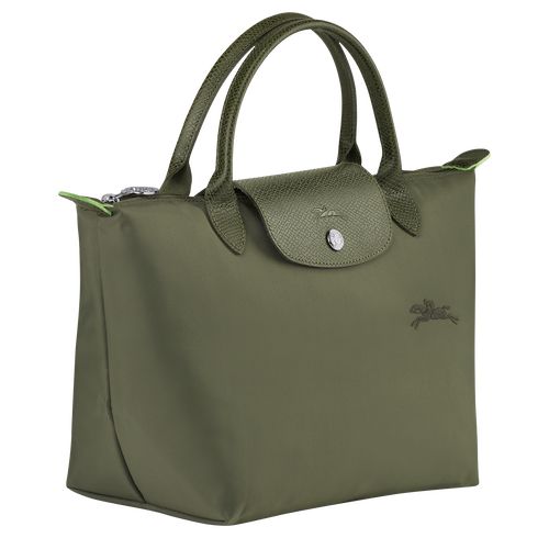 long champ Le Pliage Green S Recycled canvas Női Kézitáska Forest | HUQM9049