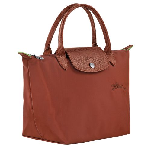 long champ Le Pliage Green S Recycled canvas Női Kézitáska Chestnut | HUQM9048