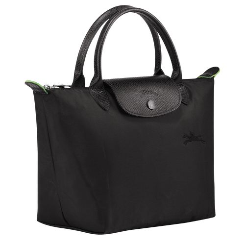 long champ Le Pliage Green S Recycled canvas Női Kézitáska Fekete | HUWN9047