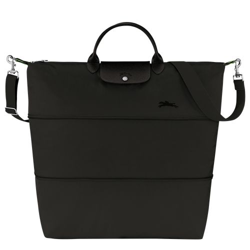 long champ Le Pliage Green expandable Recycled canvas Női Utazótáskák Fekete | HUEB8271