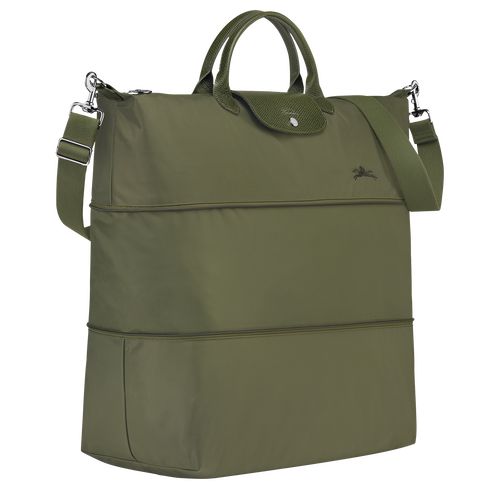 long champ Le Pliage Green expandable Recycled canvas Női Utazótáskák Forest | HUQM8269