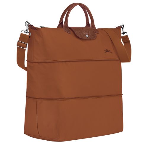 long champ Le Pliage Green expandable Recycled canvas Női Utazótáskák Cognac | HUQM8268