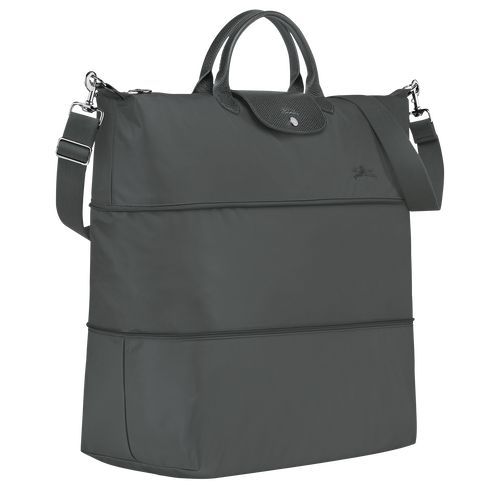 long champ Le Pliage Green expandable Recycled canvas Női Utazótáskák Graphite | HUEB8266