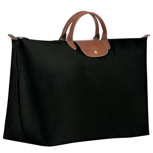 long champ Le Pliage Original M Recycled canvas Női Utazótáskák Fekete | HUVR8298