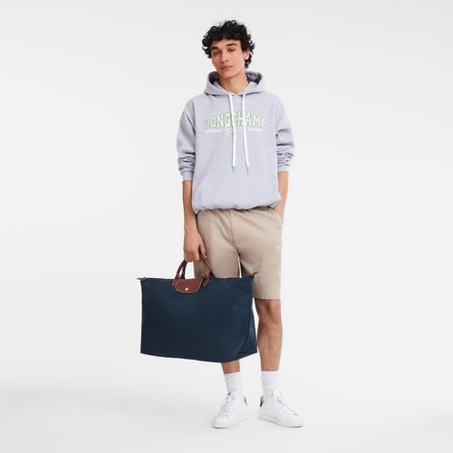 long champ Le Pliage Original M Recycled canvas Női Utazótáskák Sötétkék | HUBE8297