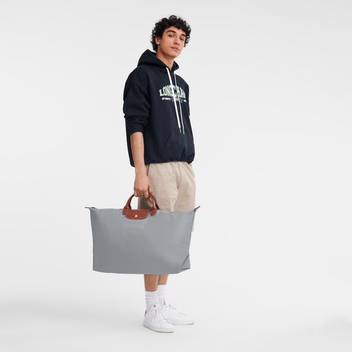 long champ Le Pliage Original M Recycled canvas Női Utazótáskák Steel | HUMQ8295