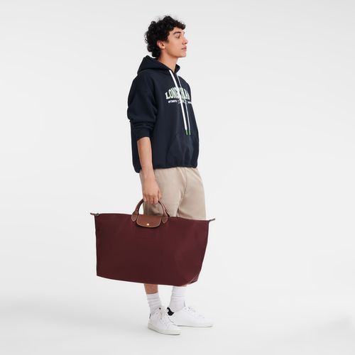 long champ Le Pliage Original M Recycled canvas Női Utazótáskák Bordó | HUNW8293