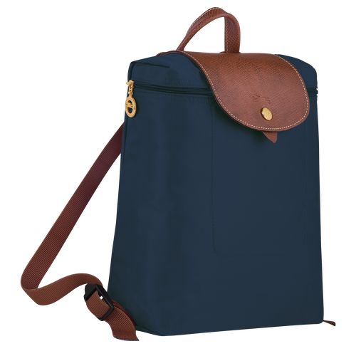 long champ Le Pliage Original M Recycled canvas Férfi Hátizsákok Sötétkék | HUYX7535