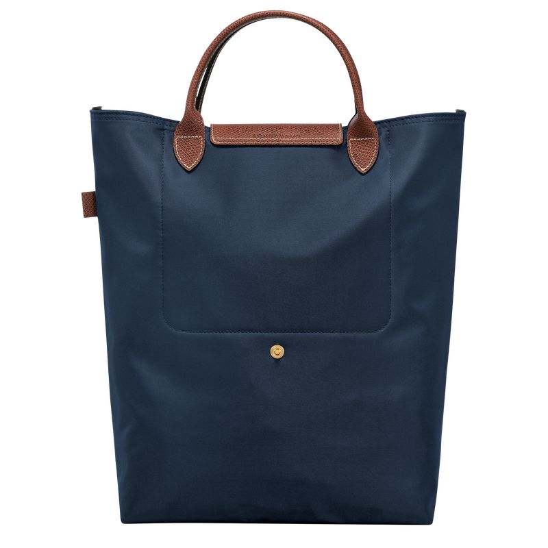 long champ Le Pliage Original M Tote Canvas Női Kézitáska Sötétkék | HUFD9243