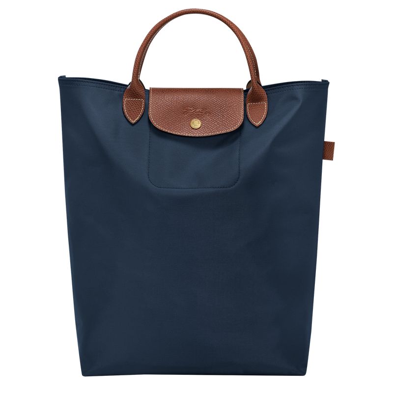 long champ Le Pliage Original M Tote Canvas Női Kézitáska Sötétkék | HUFD9243