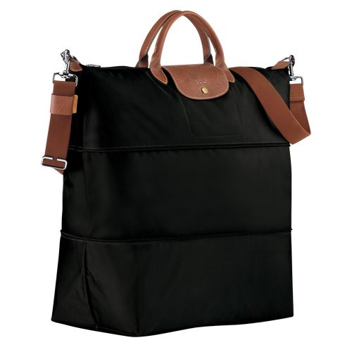 long champ Le Pliage Original expandable Recycled canvas Női Utazótáskák Fekete | HUVR8291