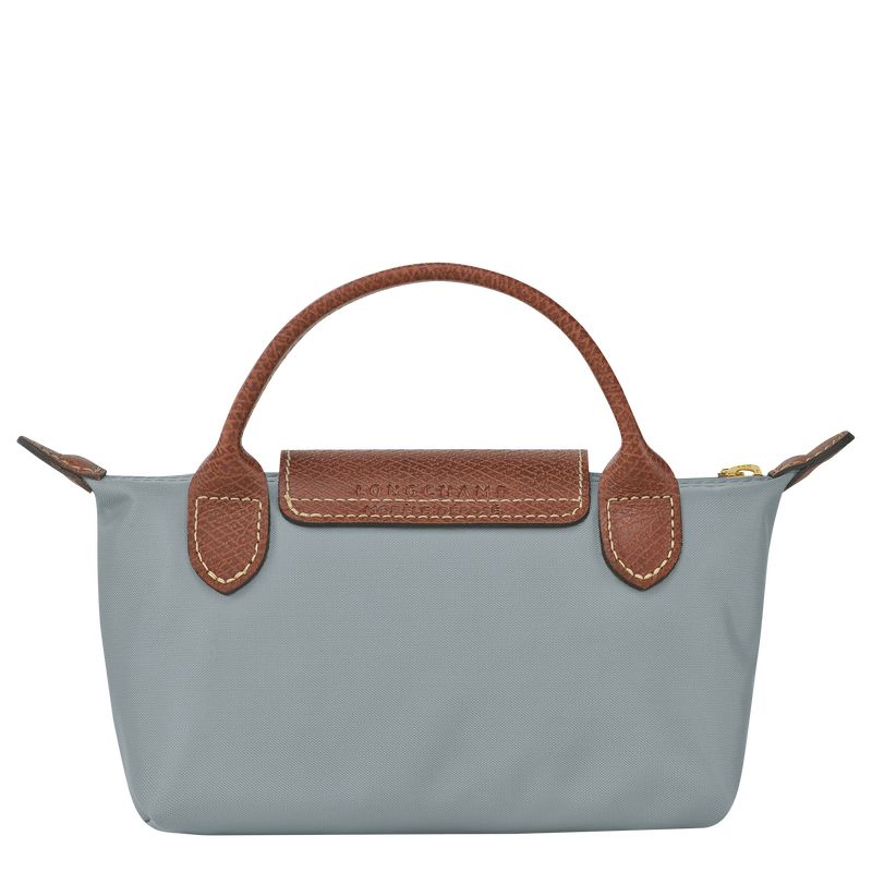 long champ Le Pliage Original with handle Recycled canvas Női Pouches Steel | HULI8458