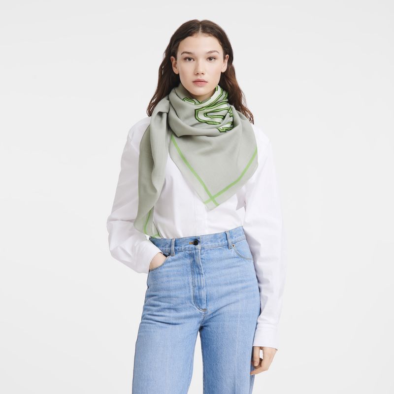 long champ Le Pliage University Scarf Wool Női Stoles Szürke | HUMQ8086