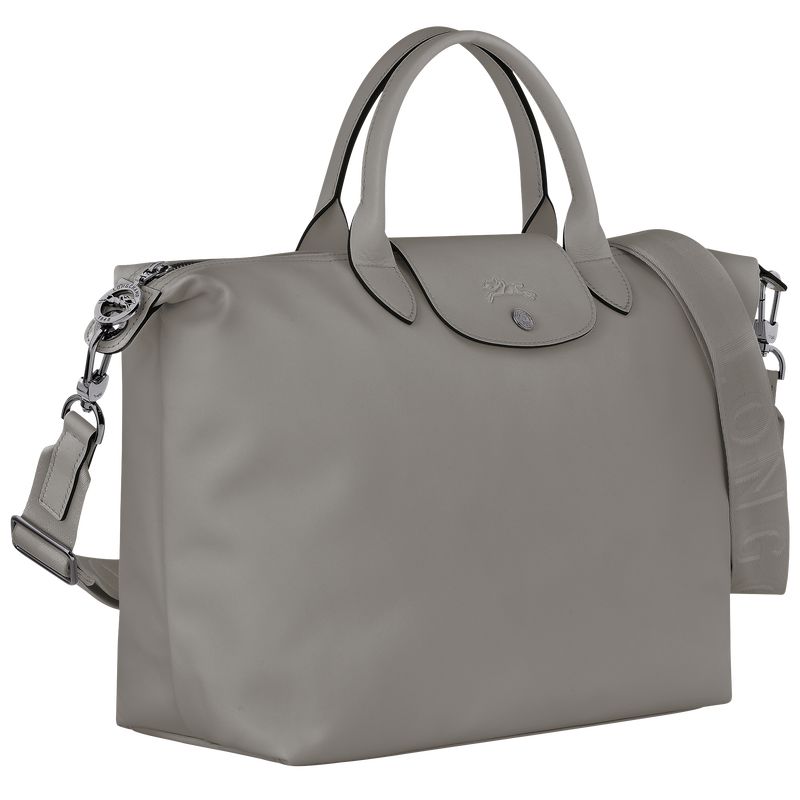 long champ Le Pliage Xtra L Leather Férfi Kézitáska Turtledove | HUIL7481