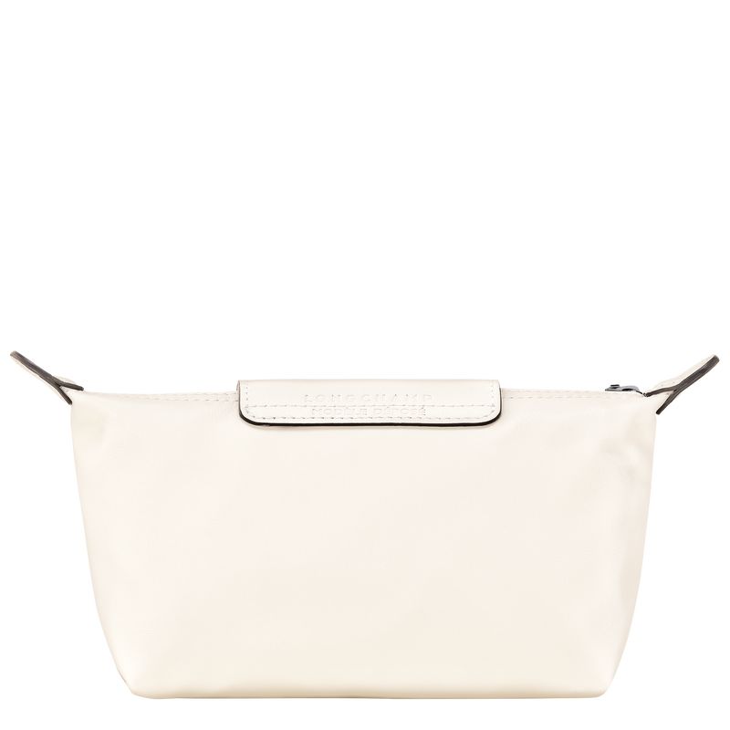 long champ Le Pliage Xtra Leather Női Pouches Ecru | HUXY8716