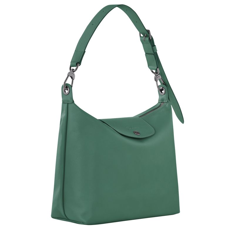 long champ Le Pliage Xtra M Hobo Leather Női Válltáskák Sage | HUYX8887