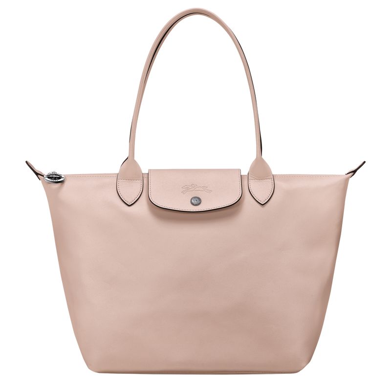 long champ Le Pliage Xtra M Tote Leather Női Válltáskák Nude | HURV8844