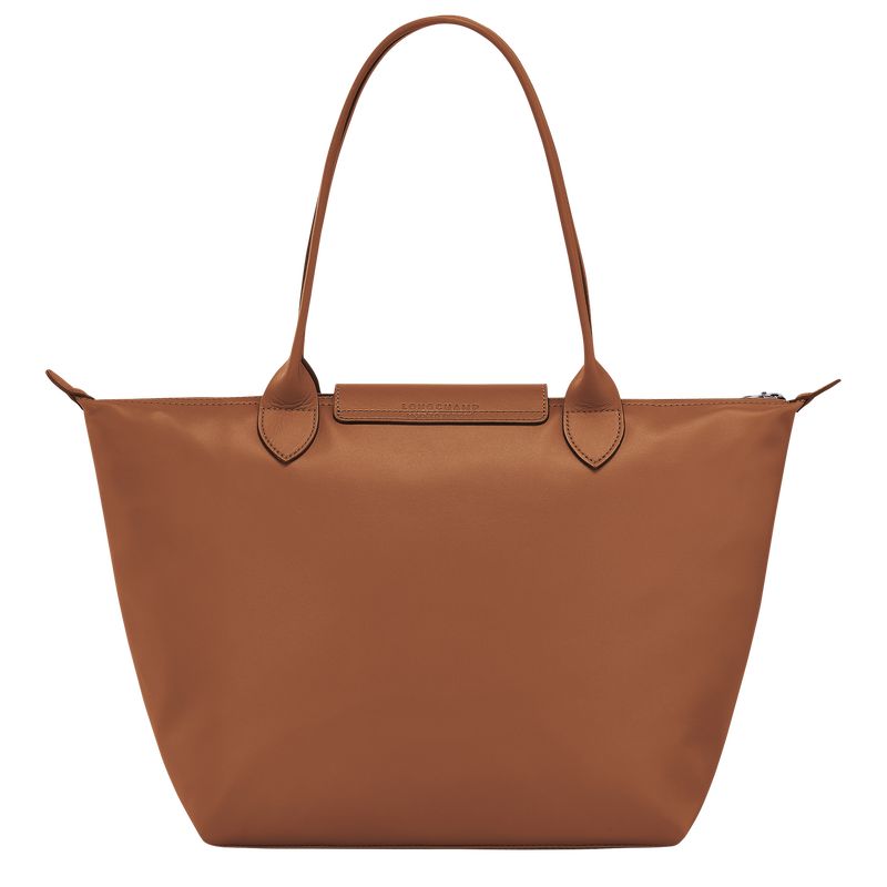 long champ Le Pliage Xtra M Tote Leather Női Válltáskák Cognac | HUEB8843