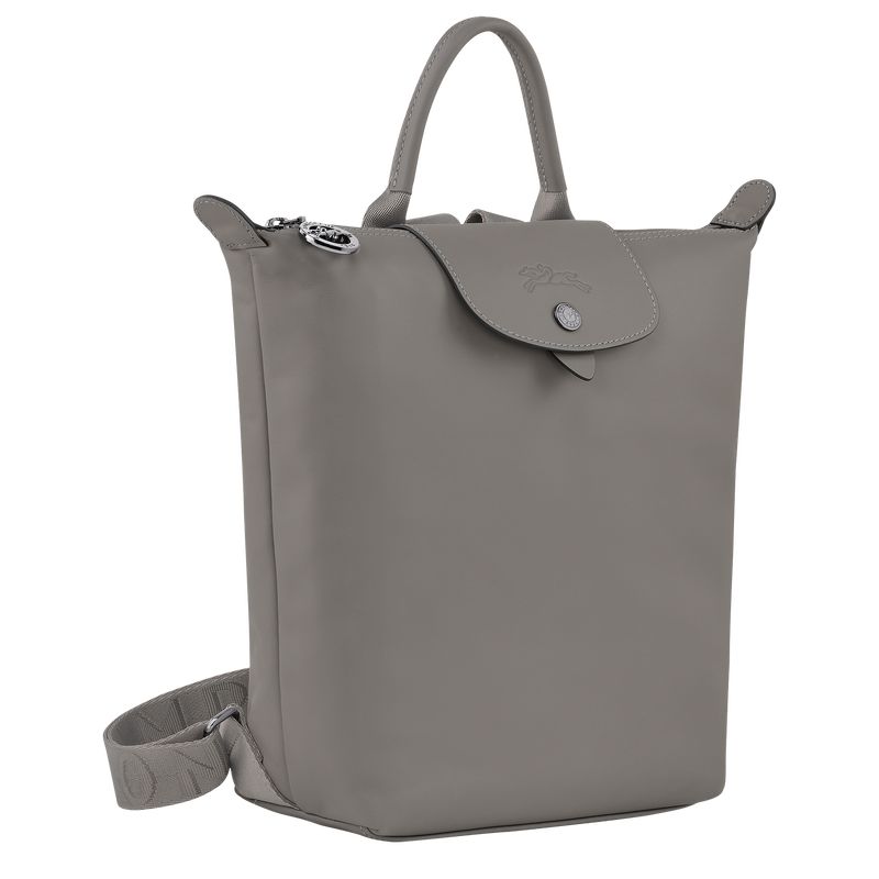 long champ Le Pliage Xtra S Leather Férfi Hátizsákok Turtledove | HUKO7558