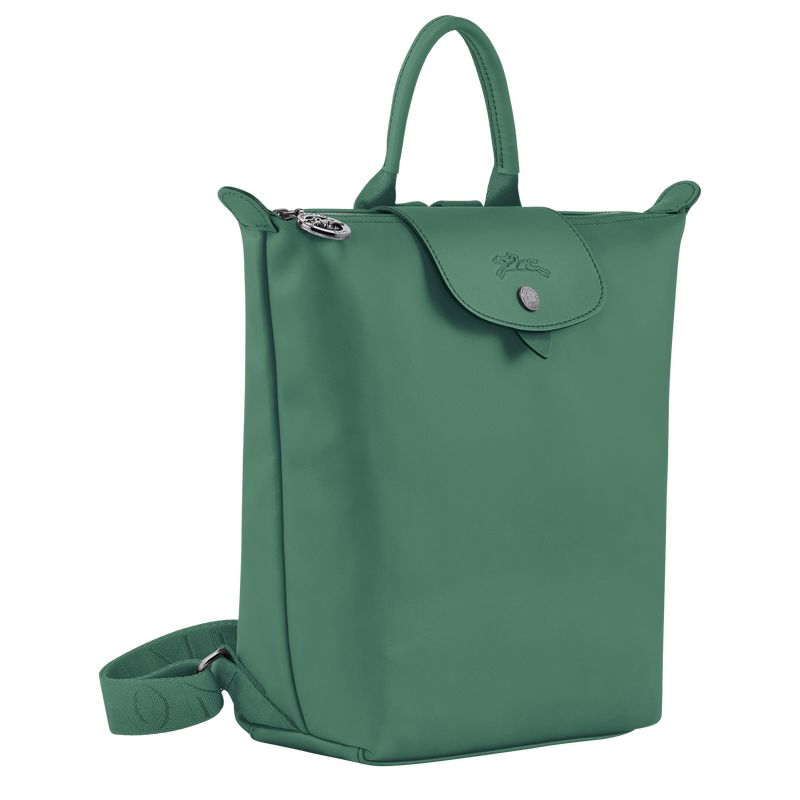 long champ Le Pliage Xtra S Leather Férfi Hátizsákok Sage | HUJP7557