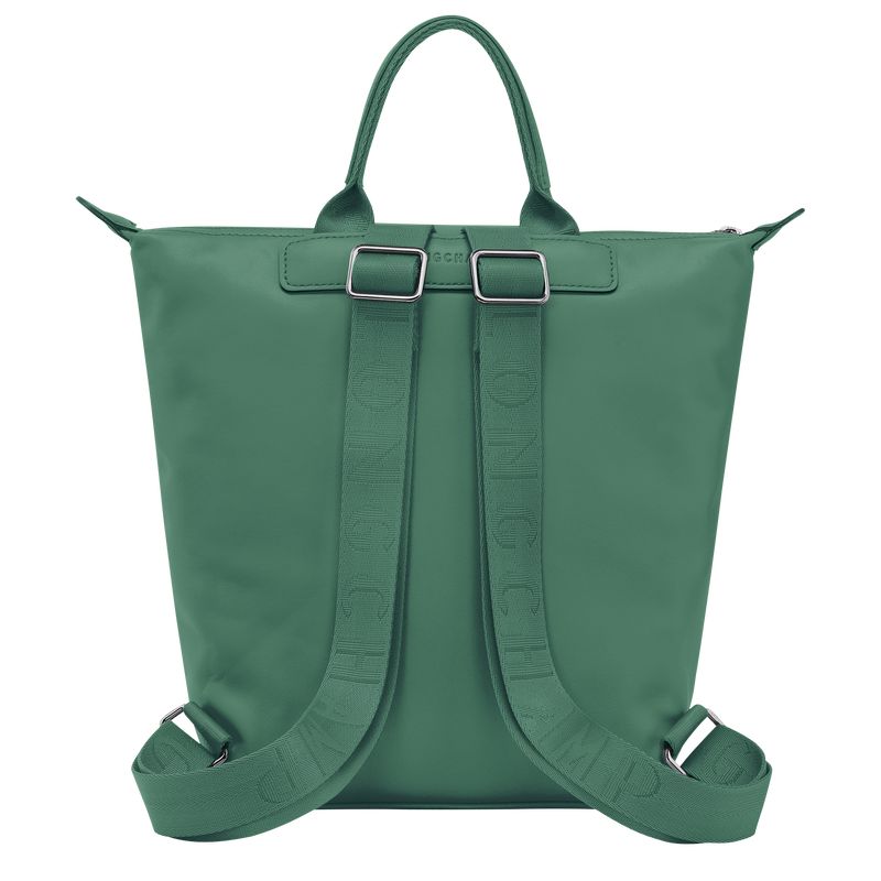 long champ Le Pliage Xtra S Leather Férfi Hátizsákok Sage | HUJP7557