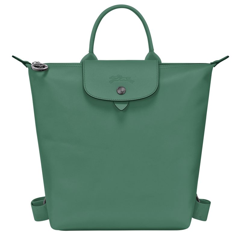 long champ Le Pliage Xtra S Leather Férfi Hátizsákok Sage | HUJP7557