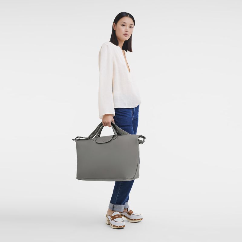 long champ Le Pliage Xtra S Leather Férfi Utazótáskák Turtledove | HUYX7223