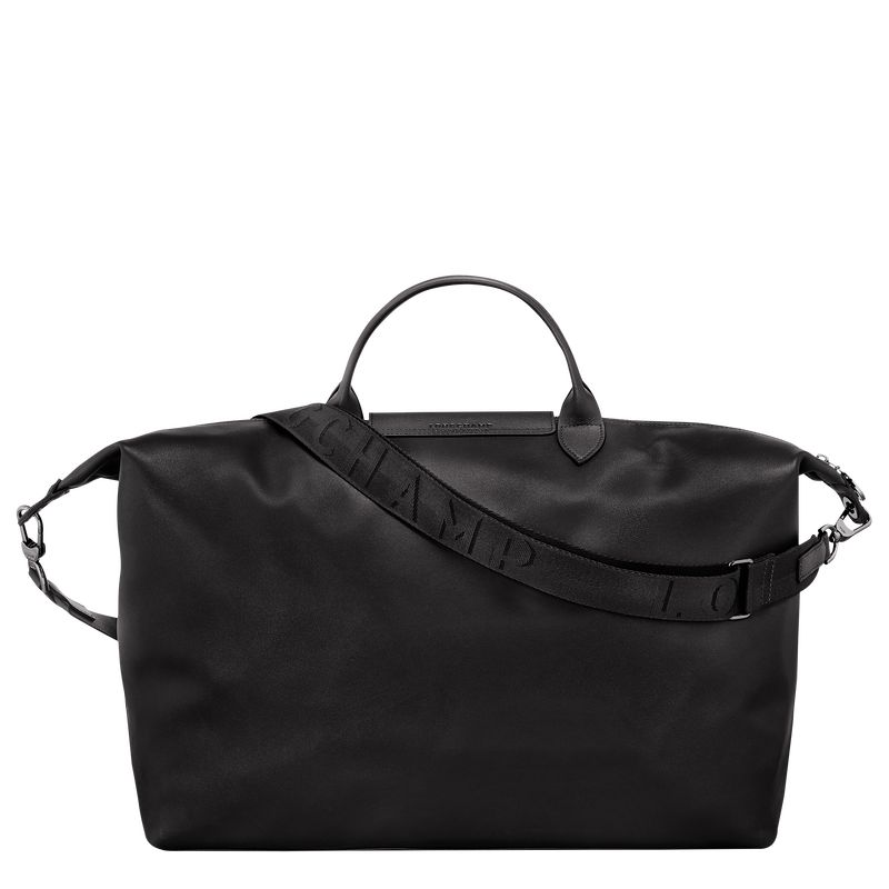 long champ Le Pliage Xtra S Leather Férfi Utazótáskák Fekete | HUUZ7222