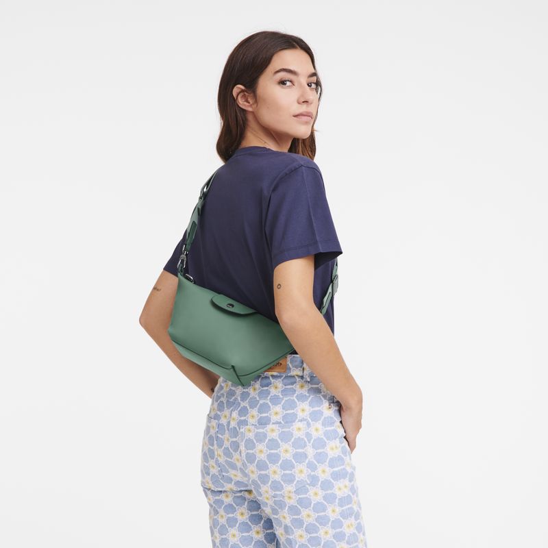 long champ Le Pliage Xtra XS Crossbody Leather Női Válltáskák Sage | HURV8837