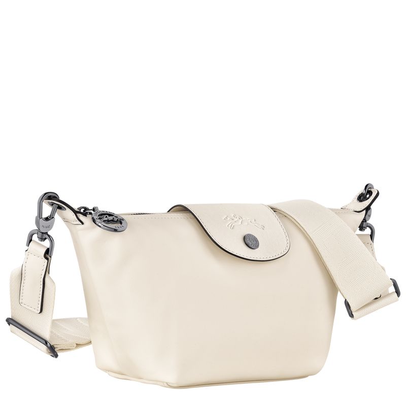 long champ Le Pliage Xtra XS Crossbody Leather Női Válltáskák Ecru | HUIL8833