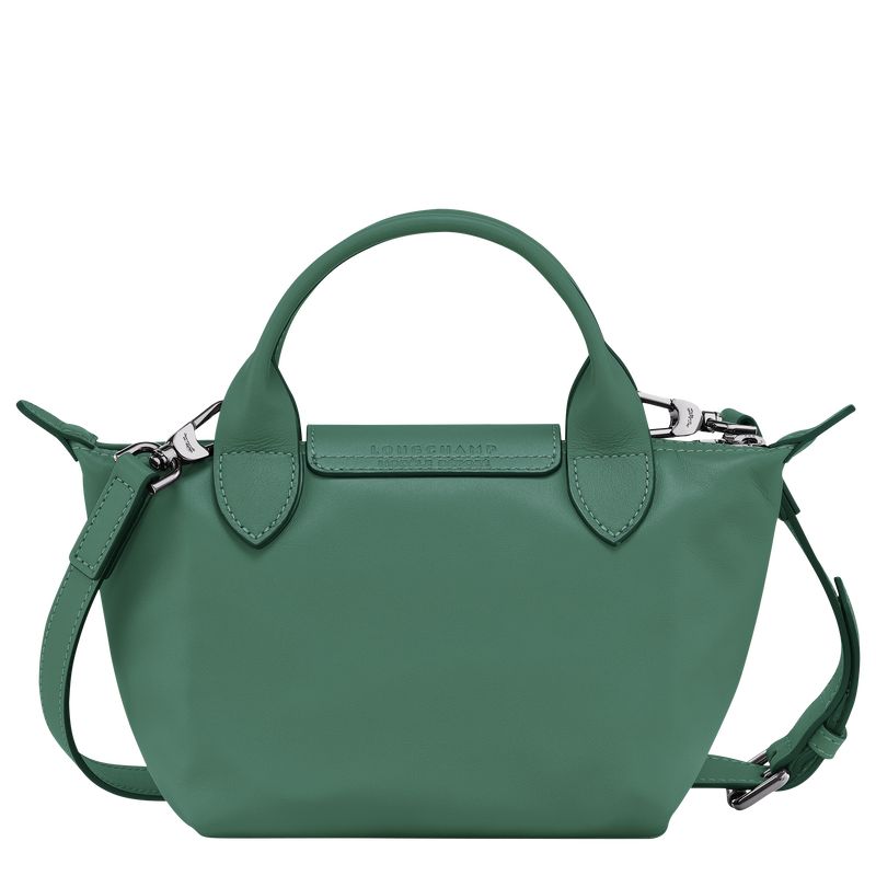 long champ Le Pliage Xtra XS Handbag Leather Női Mini Táskák Sage | HUEB9306