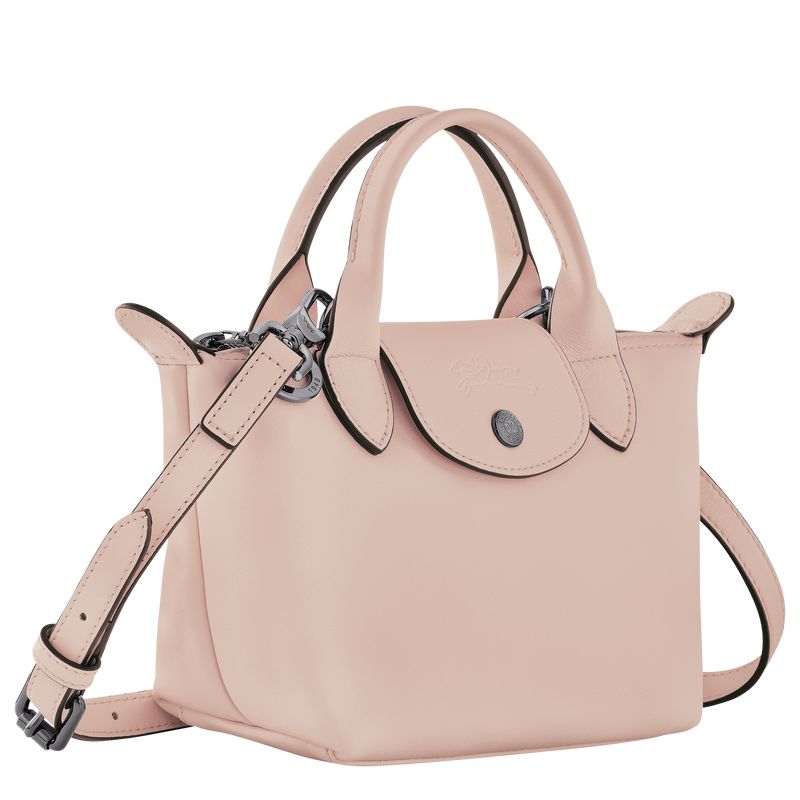 long champ Le Pliage Xtra XS Handbag Leather Női Mini Táskák Nude | HURV9305