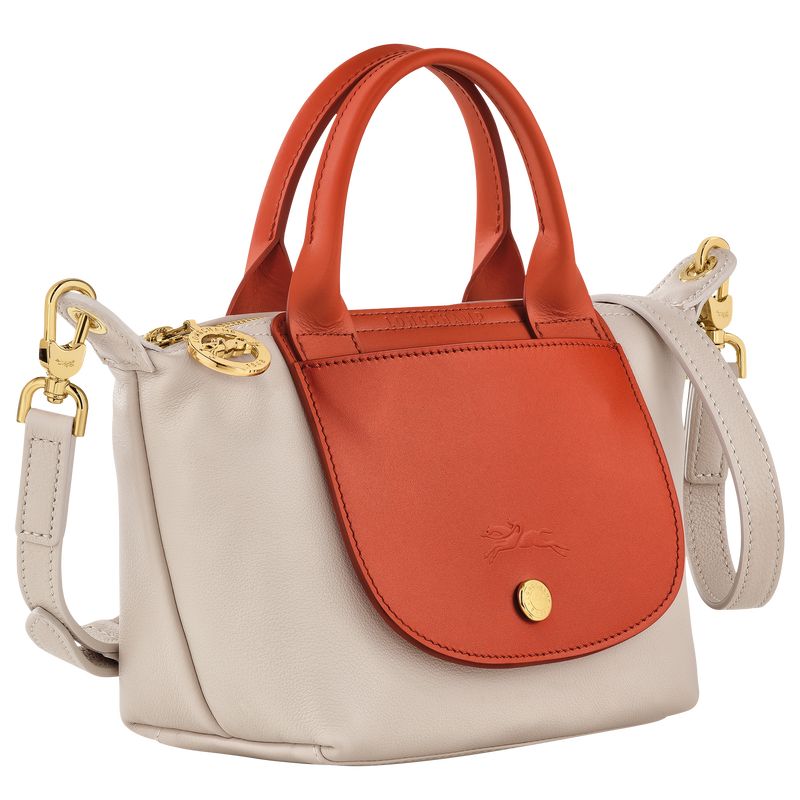 long champ Le Pliage Xtra XS Handbag Leather Női Mini Táskák Paprika | HUVR9390