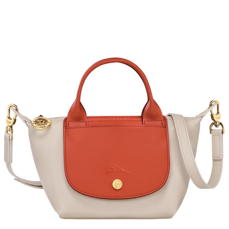 long champ Le Pliage Xtra XS Handbag Leather Női Mini Táskák Paprika | HUVR9390