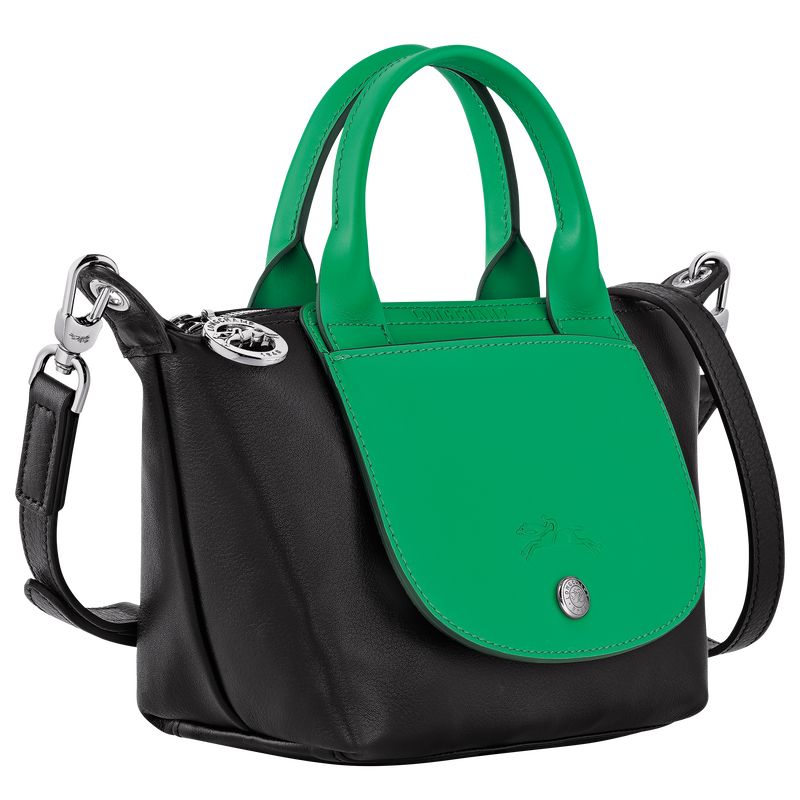 long champ Le Pliage Xtra XS Handbag Leather Női Mini Táskák Zöld | HUBE9389