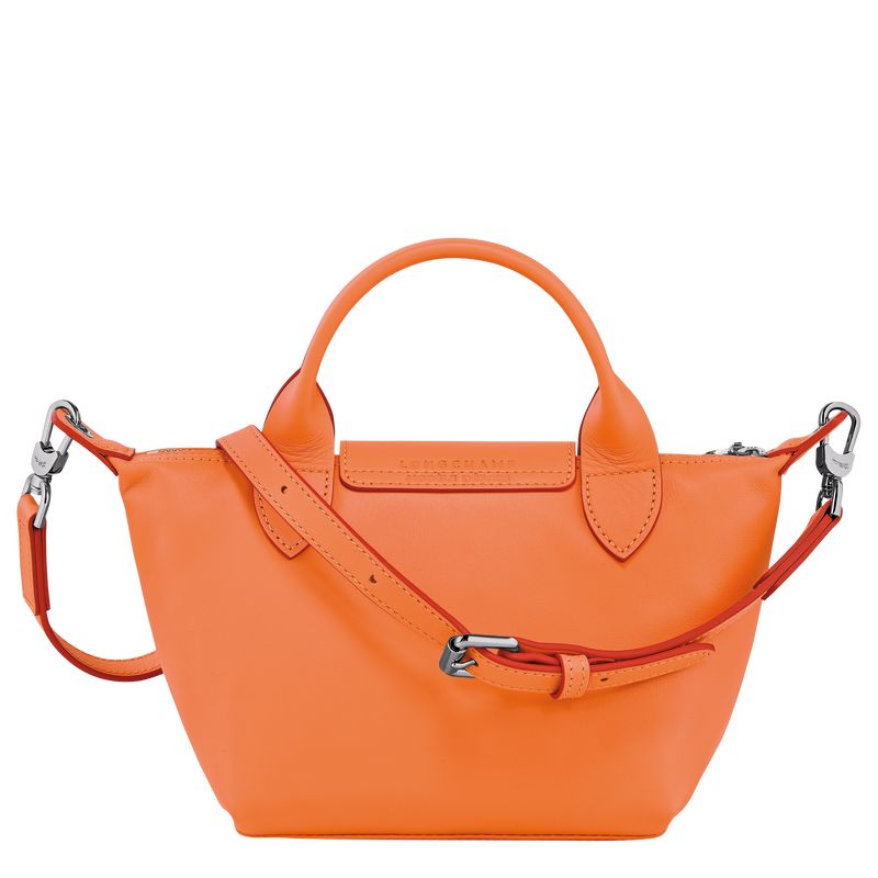 long champ Le Pliage Xtra XS Handbag Leather Női Mini Táskák Narancssárga | HUMQ9387