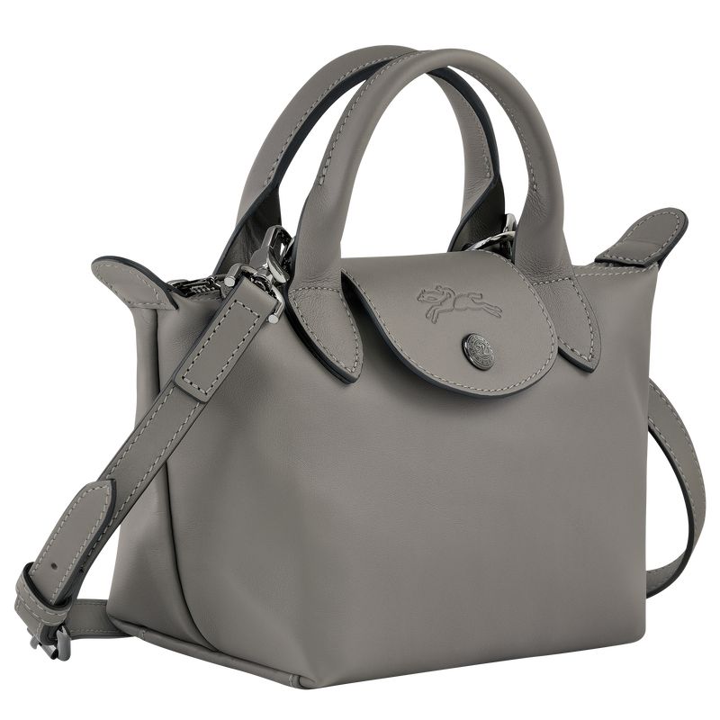 long champ Le Pliage Xtra XS Handbag Leather Női Mini Táskák Turtledove | HUWN9307