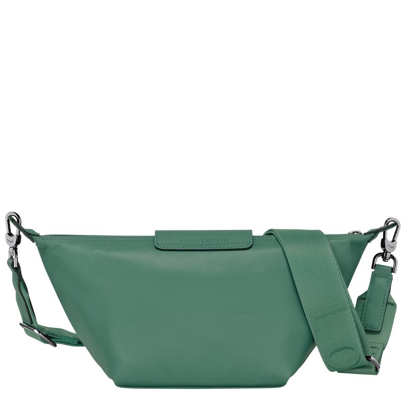 long champ Le Pliage Xtra XS Leather Férfi Crossbody Táska Sage | HUSG7604