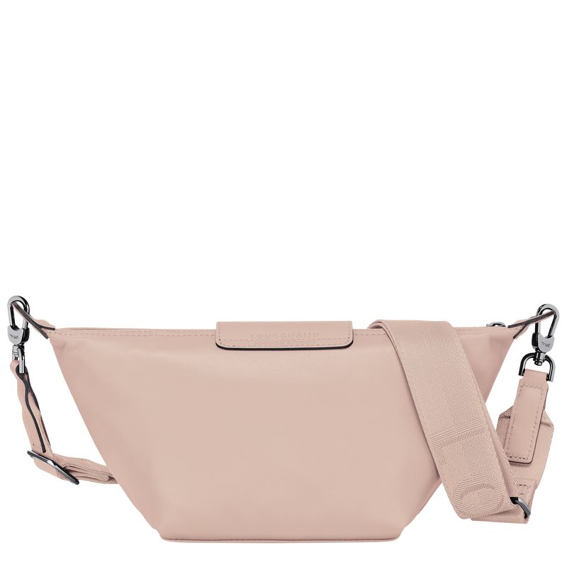 long champ Le Pliage Xtra XS Leather Férfi Crossbody Táska Nude | HUAH7603