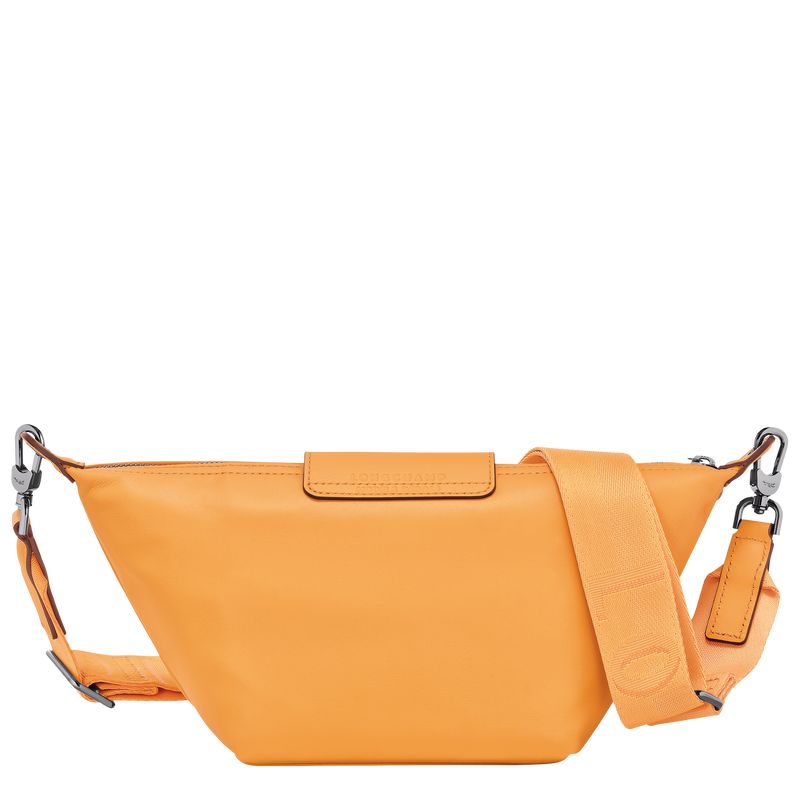 long champ Le Pliage Xtra XS Leather Férfi Crossbody Táska Sárgabarack | HUOK7601