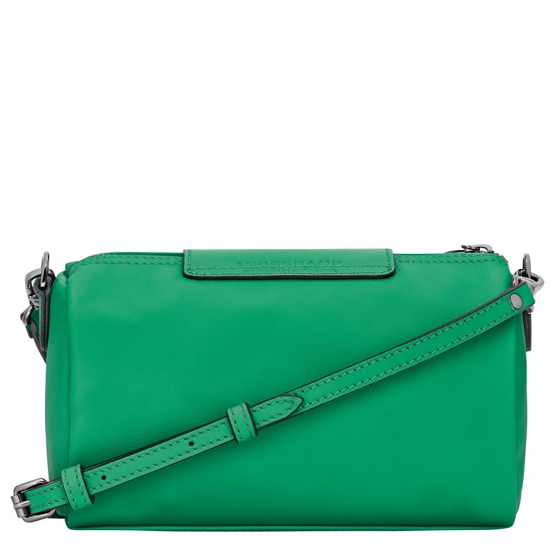 long champ Le Pliage Xtra XS Leather Női Crossbody Táska Zöld | HUPJ8954