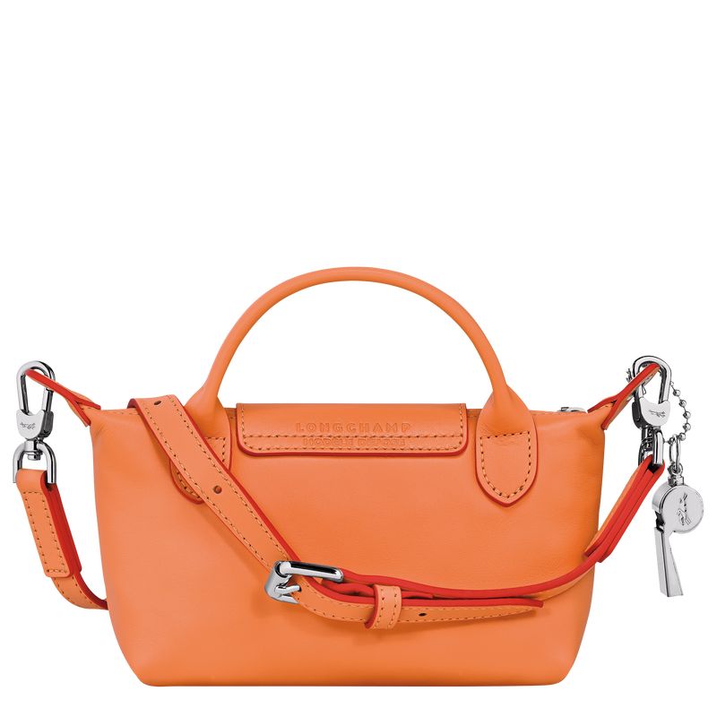 long champ Le Pliage Xtra XS Pouch Leather Női Crossbody Táska Narancssárga | HUJP9013