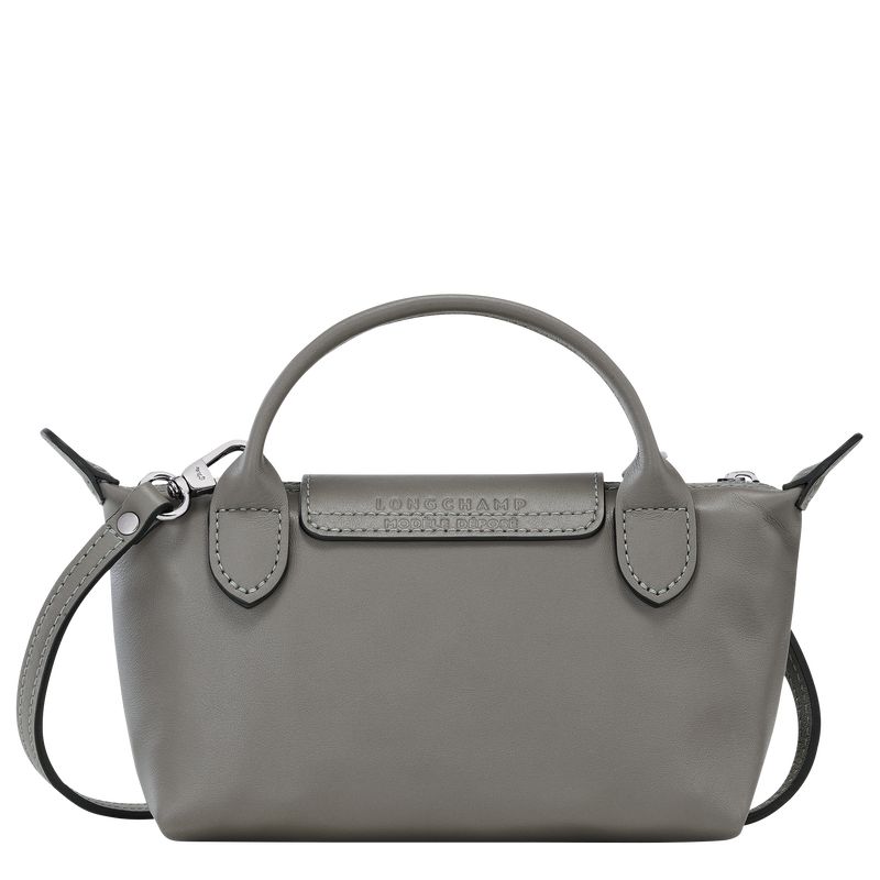 long champ Le Pliage Xtra XS Pouch Leather Női Crossbody Táska Turtledove | HUPJ9006